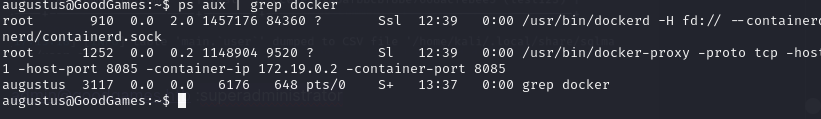 Processus docker